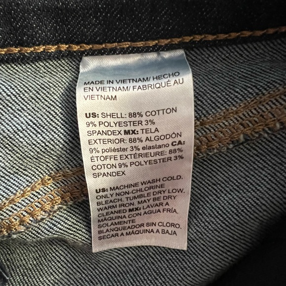 Chico's Jeans Size 2R Define Me Denim Straight Leg Ankle Inseam 26" Dark Wash - Picture 4 of 4